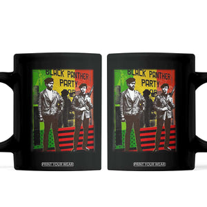 Vintage Black Panther Party Coffee Mug Black History Self Defense Huey Newton Bobby Seale TS10 Black Print Your Wear