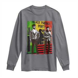 Vintage Black Panther Party Long Sleeve Shirt Black History Self Defense Huey Newton Bobby Seale TS10 Charcoal Print Your Wear