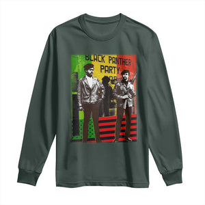 Vintage Black Panther Party Long Sleeve Shirt Black History Self Defense Huey Newton Bobby Seale TS10 Dark Forest Green Print Your Wear