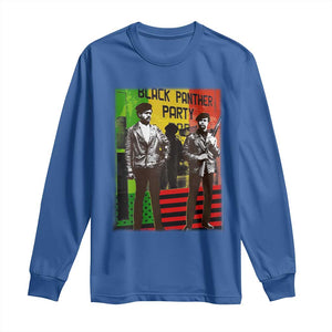 Vintage Black Panther Party Long Sleeve Shirt Black History Self Defense Huey Newton Bobby Seale TS10 Royal Blue Print Your Wear