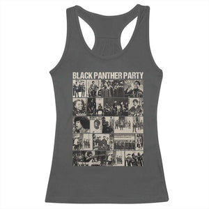 Vintage Black Panther Party Racerback Tank Top Huey P. Newton Bobby Seale Black History Month Juneteenth TS10 Dark Heather Print Your Wear