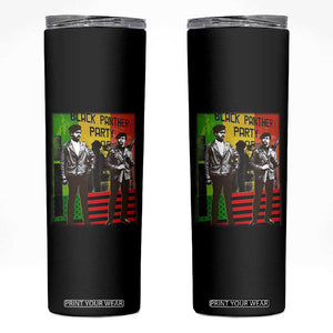 Vintage Black Panther Party Skinny Tumbler Black History Self Defense Huey Newton Bobby Seale TS10 Black Print Your Wear