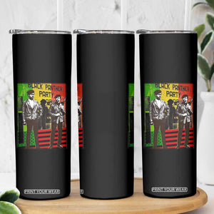 Vintage Black Panther Party Skinny Tumbler Black History Self Defense Huey Newton Bobby Seale TS10 Print Your Wear