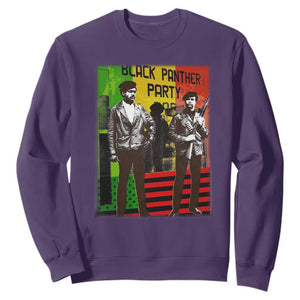 Vintage Black Panther Party Sweatshirt Black History Self Defense Huey Newton Bobby Seale TS10 Purple Print Your Wear