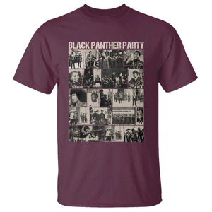 Vintage Black Panther Party T Shirt Huey P. Newton Bobby Seale Black History Month Juneteenth TS10 Maroon Print Your Wear