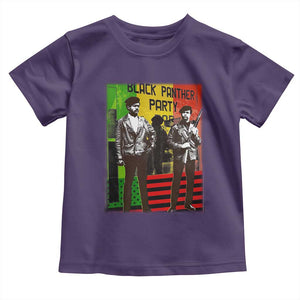 Vintage Black Panther Party Toddler T Shirt Black History Self Defense Huey Newton Bobby Seale TS10 Purple Print Your Wear