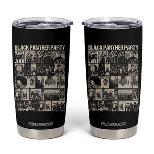 Vintage Black Panther Party Tumbler Cup Huey P. Newton Bobby Seale Black History Month Juneteenth TS10 Black Print Your Wear