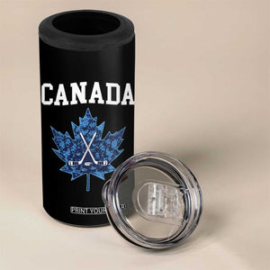 Vintage Canada Hockey 4 in 1 Can Cooler Tumbler Maple Leafs TS10 Print Your Wear