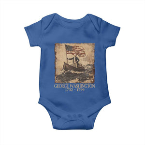 Vintage George Washington Baby Onesie 4th Of July Patriotic Gift TS10 Royal Blue Print Your Wear