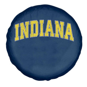 Vintage Indiana IN Spare Tire Cover Retro Throwback Design Classic Yellow Athletic Sports TS02 Print Your Wear