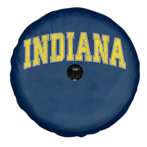 Vintage Indiana IN Spare Tire Cover Retro Throwback Design Classic Yellow Athletic Sports TS02 Print Your Wear