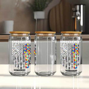 Vintage Proud Autism Dad Glass Can USA American Flag Father Day TS10 Print Your Wear