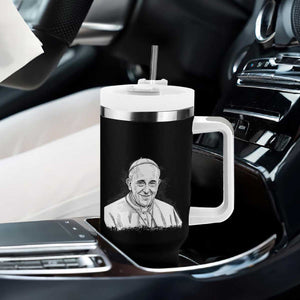 Viva il Papa Pope Francis Tumbler With Handle Thank You Papa Catholic Tribute TS02 Print Your Wear