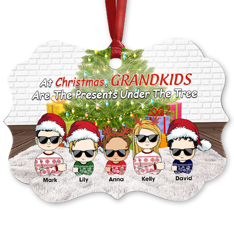 Personalized Jeep Christmas Ornaments Grandkids Are The Presents Under The Tree CTM Ornament Custom - Printyourwear