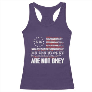 We Are Not Okay Racerback Tank Top US Flag We The People TS10 Purple Print Your Wear