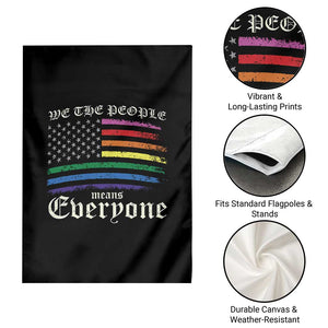 We The People Means Everyone Lgbt Equality Garden Flag USA LGBTQ Pride Flag TS10 Print Your Wear