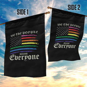 We The People Means Everyone Lgbt Equality Garden Flag USA LGBTQ Pride Flag TS10 Print Your Wear