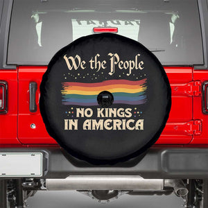 We The People No Kings In America Spare Tire Cover Pride Month LGBTQ TS10 Black Print Your Wear