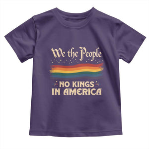 We The People No Kings In America Toddler T Shirt Pride Month LGBTQ TS10 Purple Print Your Wear
