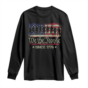 We The People Since 1776 Long Sleeve Shirt 250 Years America Anniversary Vintage American Flag TS11 Black Print Your Wear