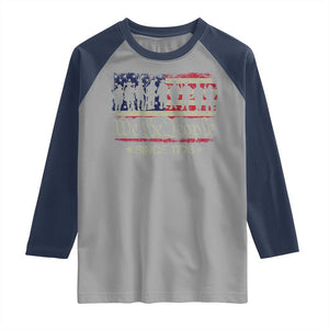 We The People Since 1776 Raglan Shirt 250 Years America Anniversary Vintage American Flag TS11 Sport Gray Navy Print Your Wear