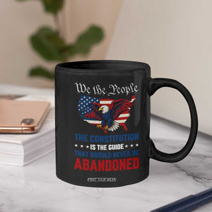 We the People Patriotic Eagle Coffee Mug Defend the Constitution American Flag TS02 Print Your Wear