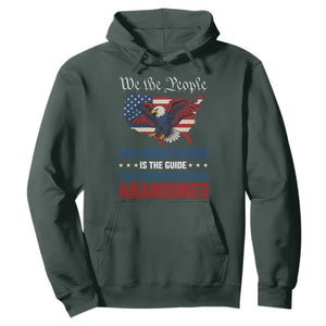 We the People Patriotic Eagle Hoodie Defend the Constitution American Flag TS02 Dark Forest Green Print Your Wear