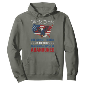 We the People Patriotic Eagle Hoodie Defend the Constitution American Flag TS02 Military Green Print Your Wear