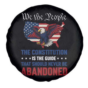 We the People Patriotic Eagle Spare Tire Cover Defend the Constitution American Flag TS02 Print Your Wear