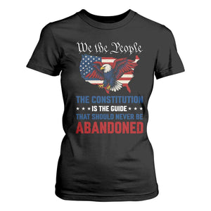 We the People Patriotic Eagle T Shirt For Women Defend the Constitution American Flag TS02 Black Print Your Wear