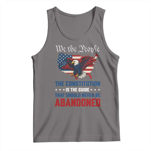 We the People Patriotic Eagle Tank Top Defend the Constitution American Flag TS02 Deep Heather Print Your Wear