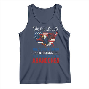 We the People Patriotic Eagle Tank Top Defend the Constitution American Flag TS02 Navy Print Your Wear