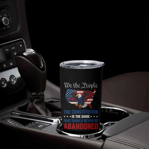 We the People Patriotic Eagle Tumbler Cup Defend the Constitution American Flag TS02 Print Your Wear