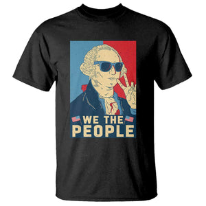 We the People Retro George Washington T Shirt Patriotic American Founding Fathers Peace Sign TS02 Black Print Your Wear