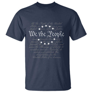 We the People T Shirt US Constitution Preamble 4th Of July Patriotic Stars TS02 Navy Print Your Wear