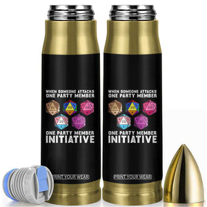 When Someone Attacks One Party Member D20 Dice LGBTQ Ally Bullet Tumbler TS10 Black Print Your Wear