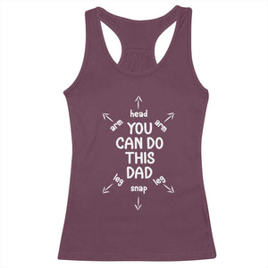 You Can Do This Dad Racerback Tank Top Annoucement Baby Shower First Fathers Day Gifts TS10 Maroon Print Your Wear