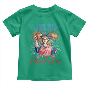 You Look Like The 4th Of July Makes Me Want A Hot Dog Real Bad Toddler T Shirt Funny 4th July Hot Dog Meme TS10 Irish Green Print Your Wear