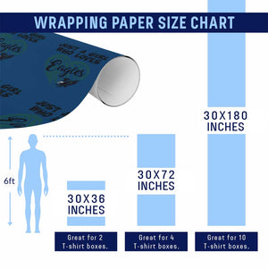 A Girl Who Loves Eagle Wrapping Paper Roll TS02 Print Your Wear