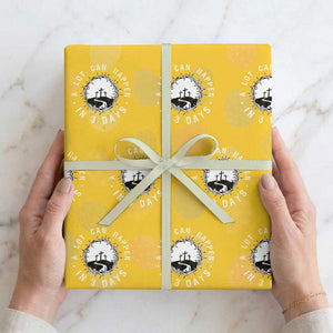 A Lot Can Happen In 3 Days Wrapping Paper Roll Vintage Crown Of Thorns Easter Day Good Friday Religious Christian TS11 Yellow Print Your Wear