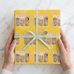 A Lot Can Happen In Three Days Christian Easter Wrapping Paper Roll Empty Tomb Cross Landscape Faith Inspirational Gift TS02 Yellow Print Your Wear