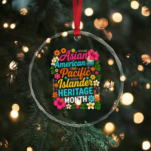 AAPI Asian American and Pacific Islander Heritage Month Crystal Glass Ornament TS11 Print Your Wear