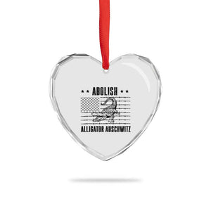 Abolish Alligator Prison Heart Crystal Glass Ornament Stop Alcatraz Sace Everglades TS02 Print Your Wear