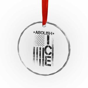 Abolish ICE Crystal Glass Ornament Vintage American Flag TS10 Print Your Wear