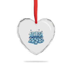 Abolish Ice Heart Crystal Glass Ornament Minnesota Resistance Protest TS12 Print Your Wear
