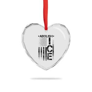 Abolish ICE Heart Crystal Glass Ornament Vintage American Flag TS10 Print Your Wear