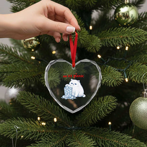 Abolish Ice Protest Heart Crystal Glass Ornament Subtle FDT Cat Meme No Ice Please TS10 Print Your Wear