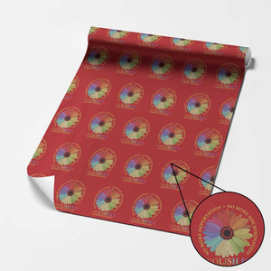 Abolish Ice Wrapping Paper Roll No More Deportation No More Discrimmination Kindness Over Fear TS11 Red Print Your Wear