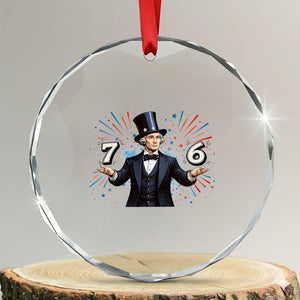 Abraham Lincoln Quote Crystal Glass Ornament American History Presidents Day TS14 Transparent Glass 3'' Circle Print Your Wear