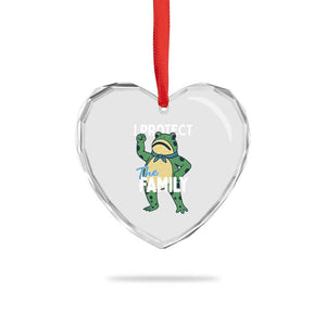 Activist Portland Frog Heart Crystal Glass Ornament I Protect the Family Protest Statement TS02 Print Your Wear